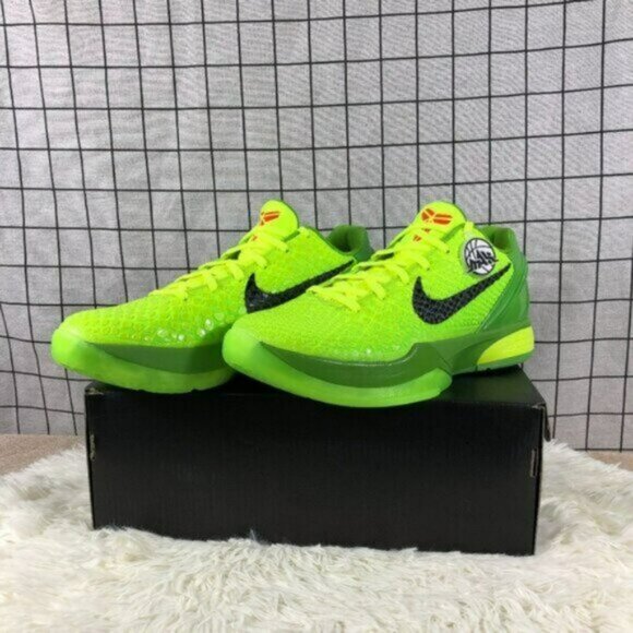 🌈🌈Nike Kobe 6 Grinches Protro Green - Picture 2 of 5
